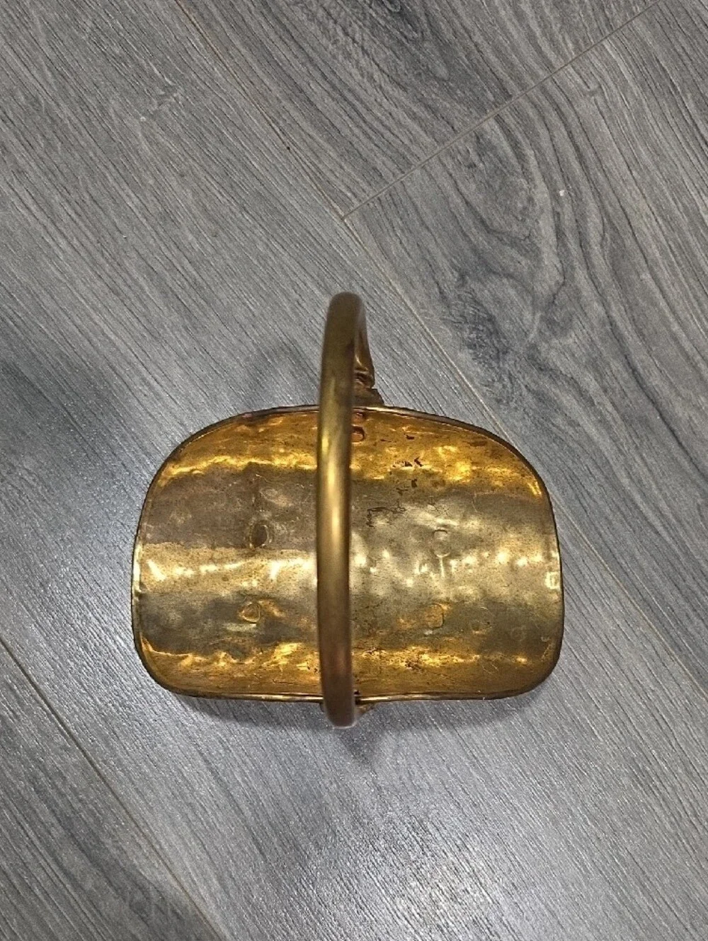 Gold Vintage Brass Decorative SM Basket